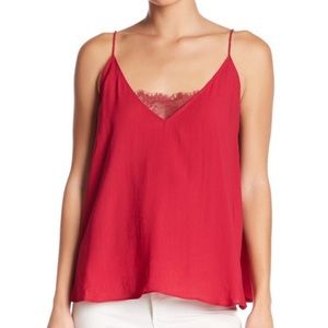 free people raspberry lace tank top